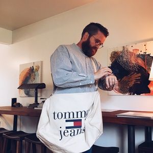 🔥 Tommy Hilfiger Canvas Tote Large